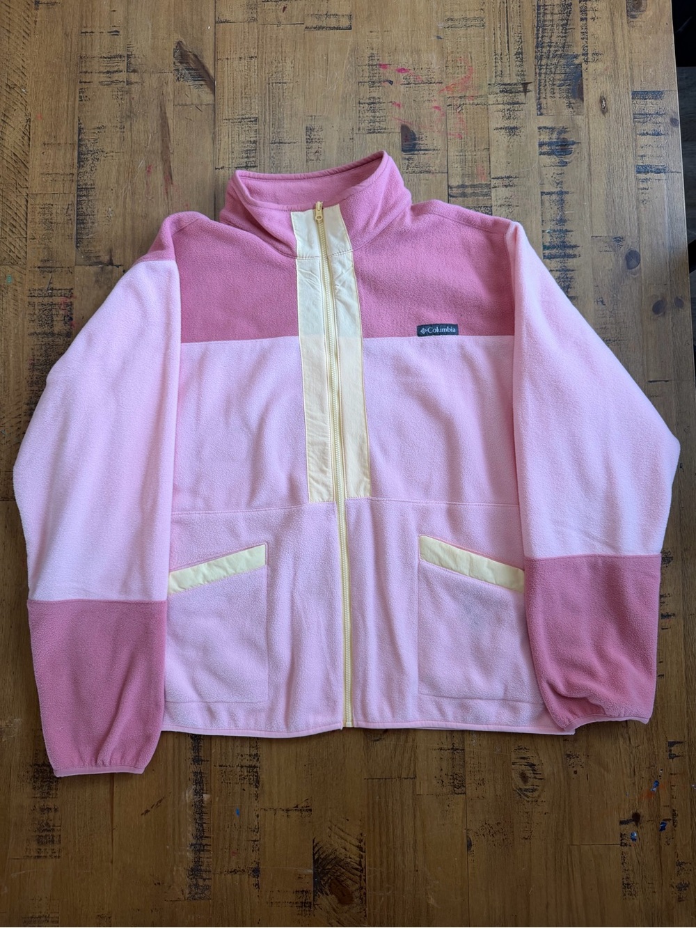 Columbia Women’s Pink Colorblock Fleece Jacket